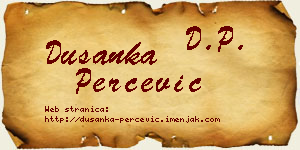 Dušanka Perčević vizit kartica